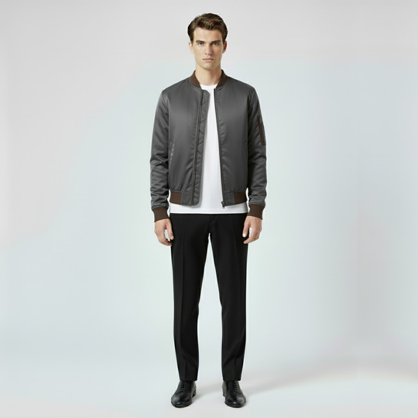 Joshua | Men’s Lightweight Handmade Jacket Dark Gray