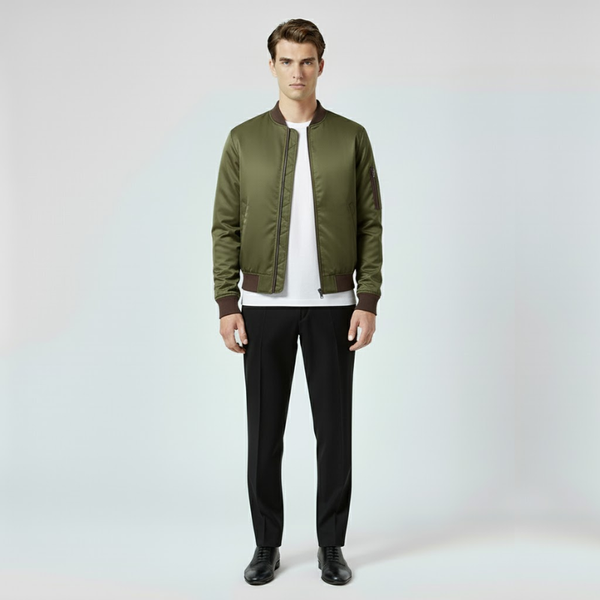 Joshua | Men’s Lightweight Handmade Jacket Olive green