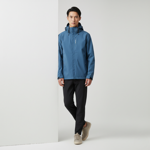 Kai | Men’s Breathable Rain Jacket Blue