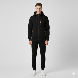 Leo | Men’s Casual Hoodie Black