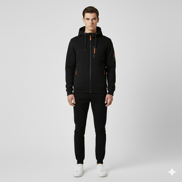 Leo | Men’s Casual Hoodie Black