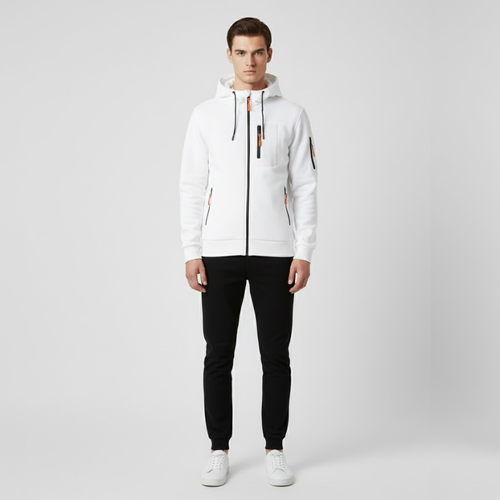 Leo | Men’s Casual Hoodie White