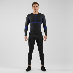 Lewis | Men’s Functional Thermal Underwear Black + Blue