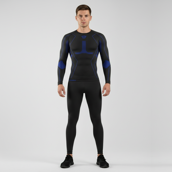 Lewis | Men’s Functional Thermal Underwear Black + Blue