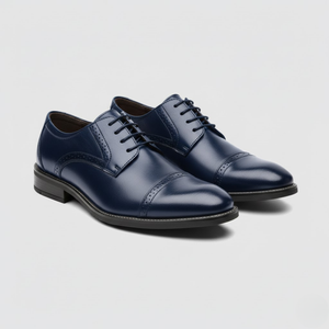 Logan | Men’s Orthopaedic Oxford Shoes Blue