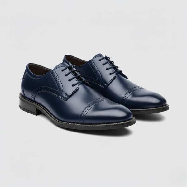 Logan | Men’s Orthopaedic Oxford Shoes Blue