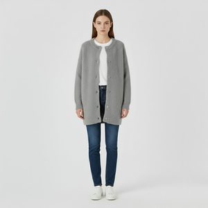Lola | Women’s Refined Knit Cardigan Grey