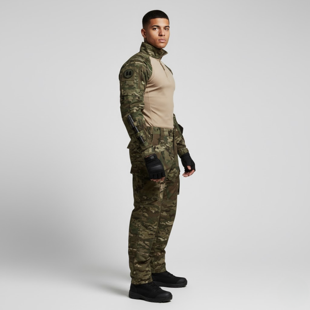 Louis | Men’s Camo Tactical Uniform Dark green