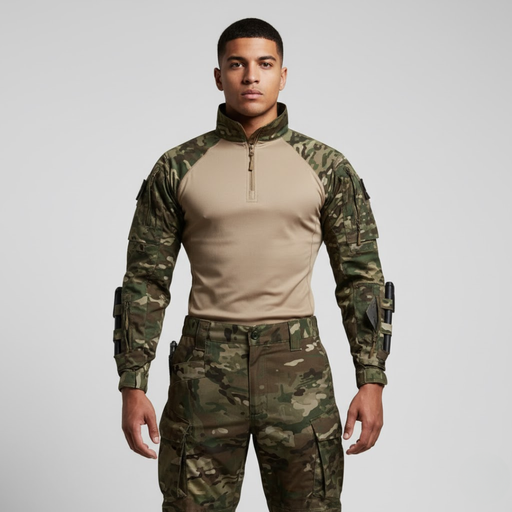 Louis | Men’s Camo Tactical Uniform Dark green