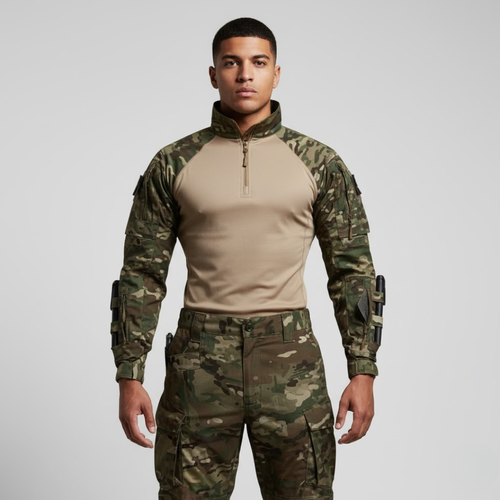 Louis | Men’s Camo Tactical Uniform Dark green