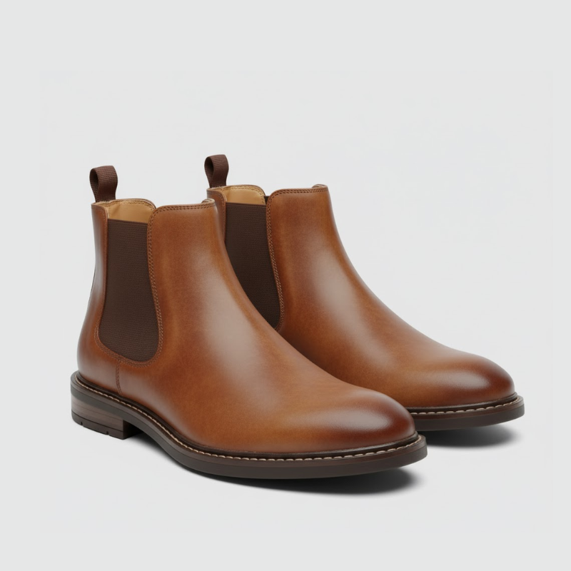 Lucas | Men’s Chelsea Boots Brown