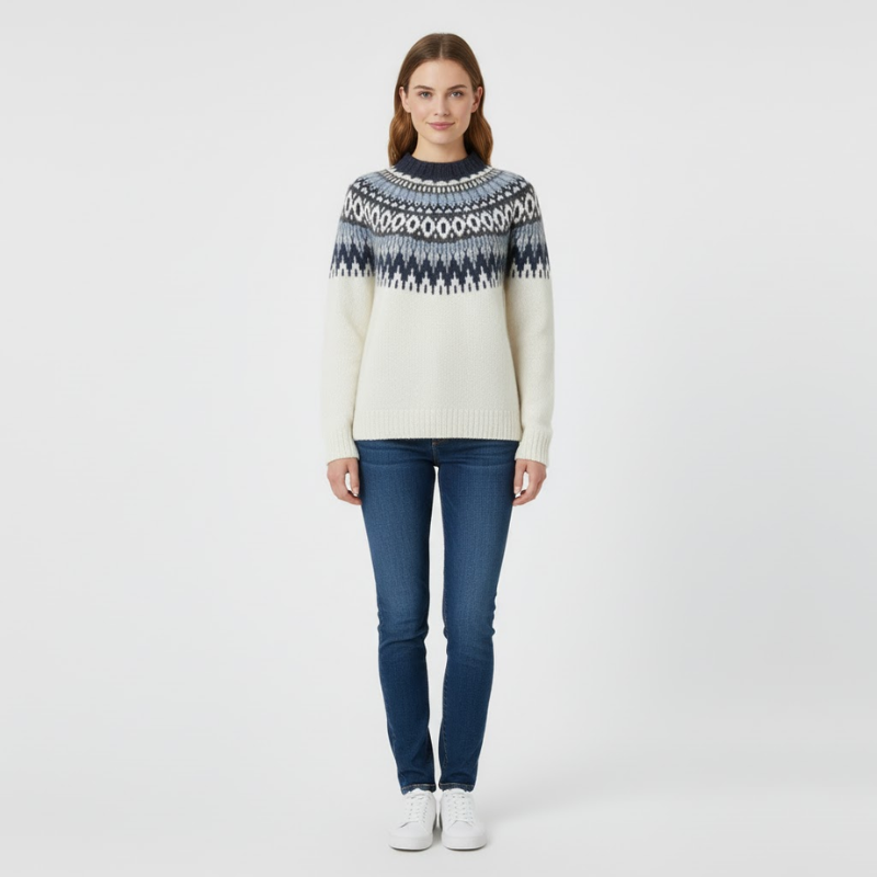 Lucy | Women’s Elegant Rollneck White