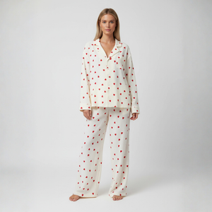 Maria | Women’s Heart Print Pyjama Set L