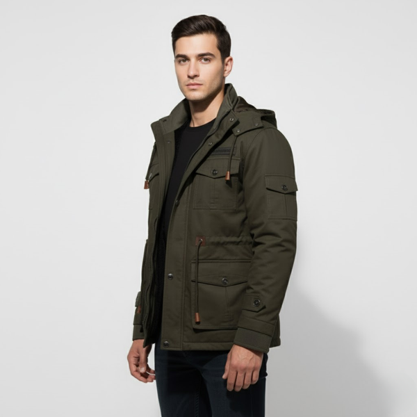 Muhammad | Men’s Multi-Pocket Military Jacket