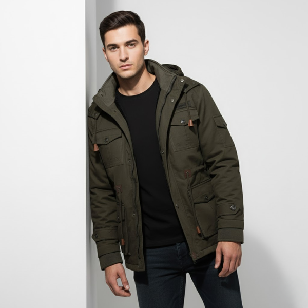 Muhammad | Men’s Multi-Pocket Military Jacket