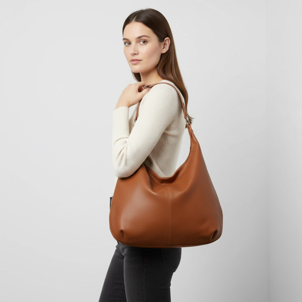 Natalie | Women’s Hobo Shoulder Bag Brown