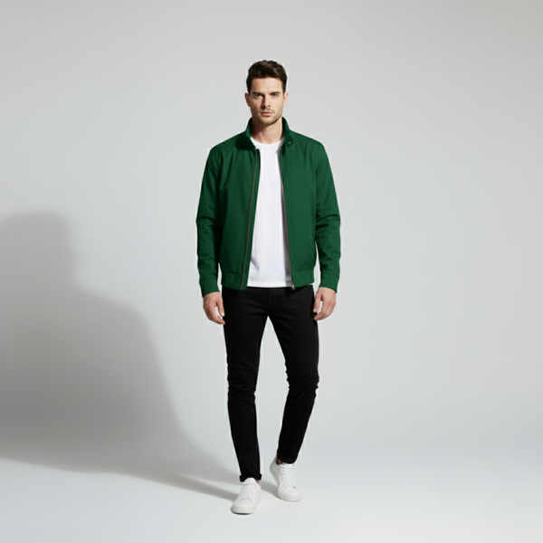 Nathan | Men's Harrington Jacket Green