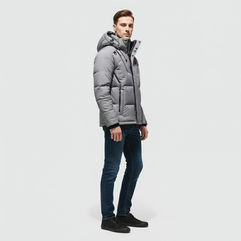 Noah | Men’s Premium Down Jacket Grey