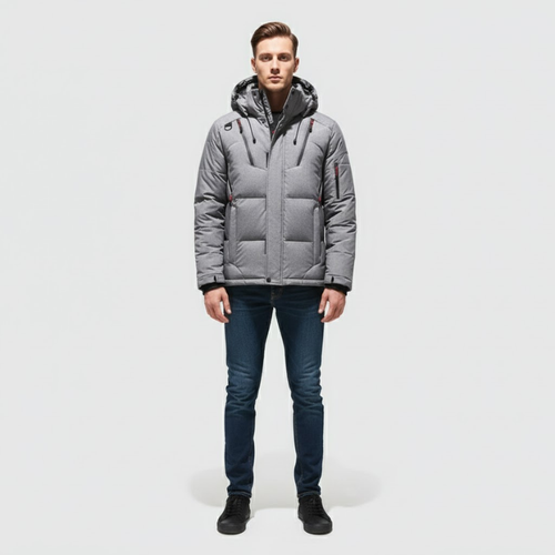 Noah | Men’s Premium Down Jacket Grey