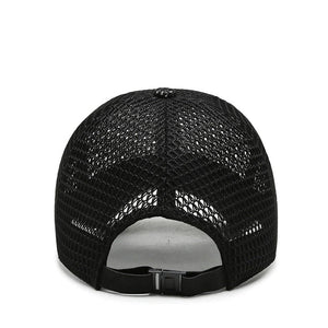 Reggie | Men’s Breathable Sun Cap Black