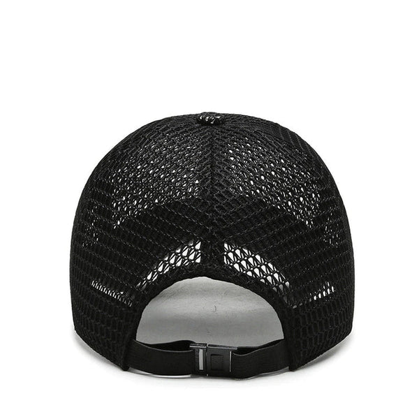 Reggie | Men’s Breathable Sun Cap Black