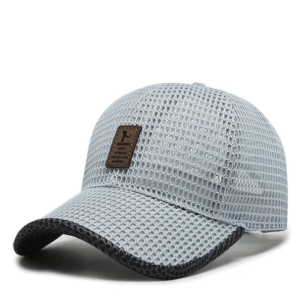 Reggie | Men’s Breathable Sun Cap Light grey