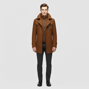 Riley | Men’s Stylish Overcoat Brown