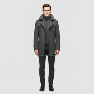 Riley | Men’s Stylish Overcoat Grey