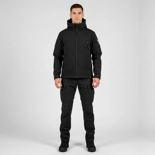 Roman | Men's Waterproof Jacket & Trousers Set Black