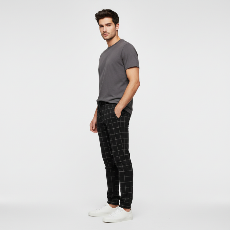 Ryan | Men’s Soft Daily Pants Black