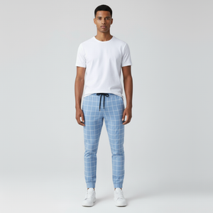 Ryan | Men’s Soft Daily Pants Light Blue
