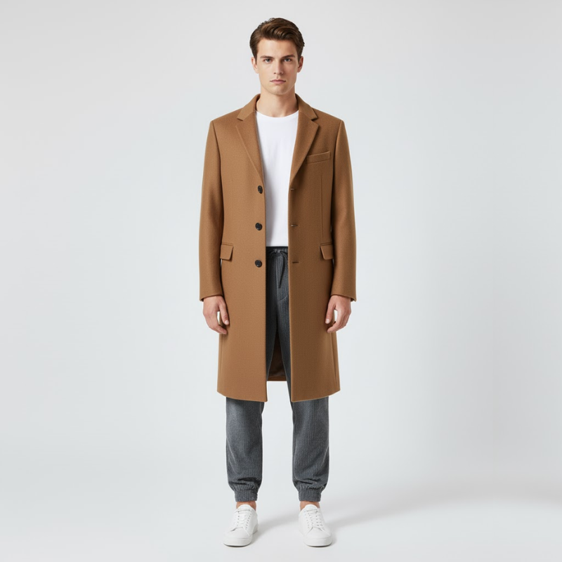 Samuel | Men’s Premium Coat Brown