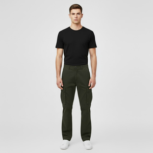 Teddy | Men’s Diego Cargo Pants Dark Green