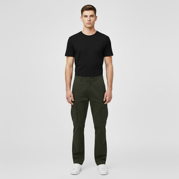 Teddy | Men’s Diego Cargo Pants Dark Green