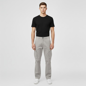 Teddy | Men’s Diego Cargo Pants Grey