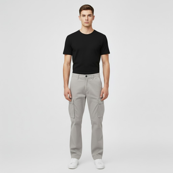 Teddy | Men’s Diego Cargo Pants Grey