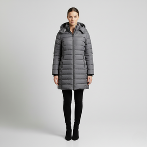 Thea | Women's Hooded Winter Jacket Grey