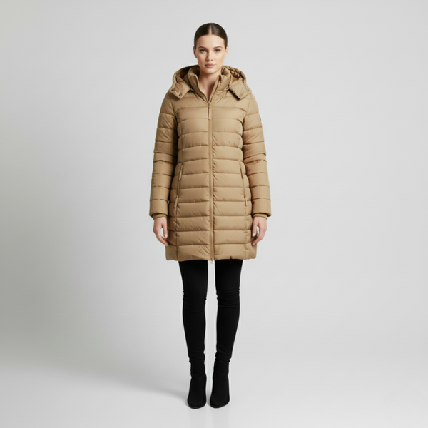 Thea | Women's Hooded Winter Jacket Khaki