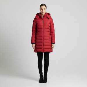 Thea | Women's Hooded Winter Jacket Red