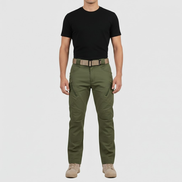 Timon | Men’s Waterproof Multi-Pocket Trousers Green