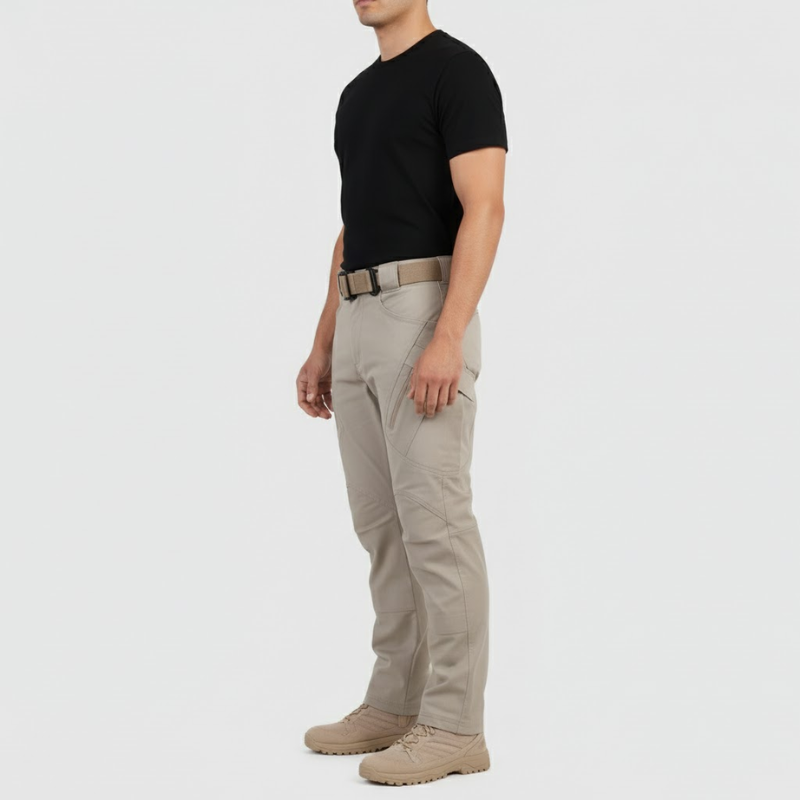 Timon | Men’s Waterproof Multi-Pocket Trousers Khaki